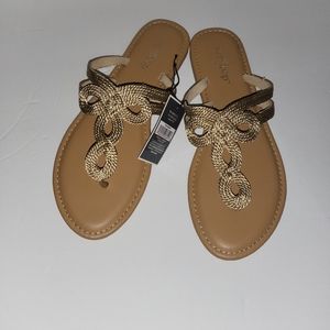 Gold Flip flops